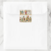 Griekse religieuze en militaire dress vierkante sticker (Tas)