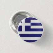 Griekse ronde pictogramvlag button 3,2 cm (Voorkant /achterkant)