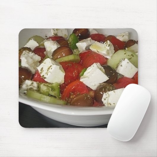 Griekse Salad Mousepad Muismat (Met muis)