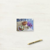 Griekse salade post-it® notes (Op bureau)