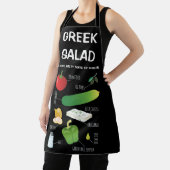 Griekse saladeingrediënten - een soennitische sond schort (Insitu)