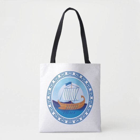 Griekse scheepstas tote bag (Voorkant)