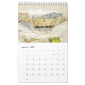 Griekse Schetsen 2026 Muur Kalender – Handgetekend (Jan 2027)