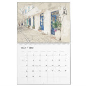 Griekse schetskalender 2025 kalender (Mar 2026)