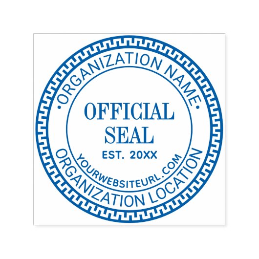 Griekse Sleutel Algemene Officiële Stempel Naam Lo (Design)
