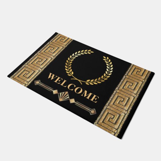 Griekse sleutel en Laurel Wreath door Mat (Schuin)