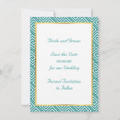 Griekse sleutel en lauwerkrans verzoek 1 save the date (Achterkant)