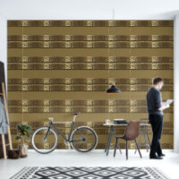 Griekse Sleutel Gouden 3D Clair-obscur Ontwerper