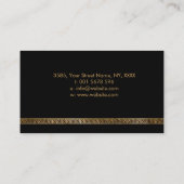 Griekse sleutel - Grieks Ornament van de meander Visitekaartje (Achterkant)