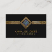 Griekse sleutel - Grieks Ornament van de meander Visitekaartje (Voorkant)