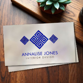 Griekse sleutel - Griekse meander - Lapis Lazuli o Visitekaartje