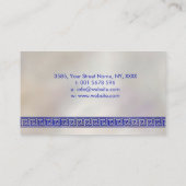 Griekse sleutel - Griekse meander - Lapis Lazuli o Visitekaartje (Achterkant)