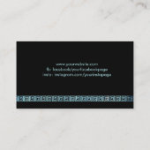 Griekse sleutel - Griekse monogram Visitekaartje (Achterkant)