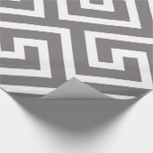 Griekse sleutel Klassiek Vierkant Draaipatroon Cadeaupapier (Hoek)
