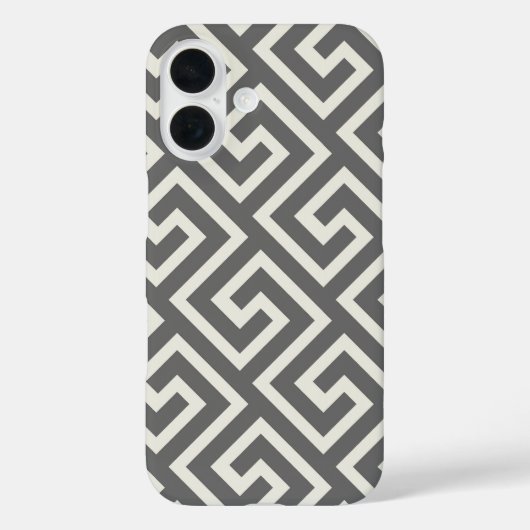 Griekse sleutel Klassiek Vierkant Draaipatroon Case-Mate iPhone Case (Achterkant)