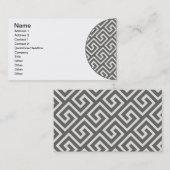 Griekse sleutel Klassiek Vierkant Draaipatroon Visitekaartje (Voorkant / Achterkant)