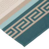 Griekse sleutel - Meander - Taupe en Green Tafelkleed (Gekanteld)