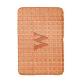 Griekse sleutel, sinaasappel mandarijn badmat (Voorkant Verticaal)