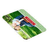 Griekse sleutel vakantie monogram foto magneet (Rechterzijde)