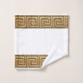 Griekse Sleutel van het Leven Meander River Symboo Bad Handdoek (Wasdoekje)