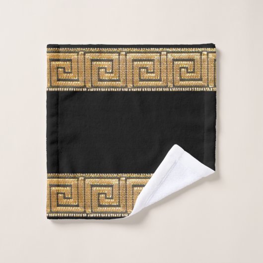 Griekse Sleutel van het Leven Meander River Symboo Bad Handdoek (Wasdoekje)