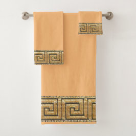 Griekse Sleutel van het Leven Meander River Symboo Bad Handdoek