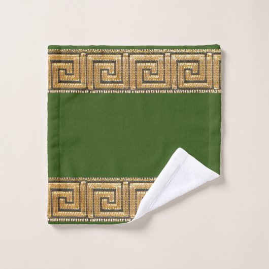 Griekse Sleutel van het Leven Meander River Symboo Bad Handdoek (Wasdoekje)