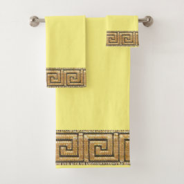 Griekse Sleutel van het Leven Meander River Symboo Bad Handdoek