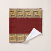 Griekse Sleutel van het Leven Meander River Symboo Bad Handdoek (Wasdoekje)