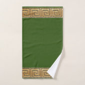Griekse Sleutel van Leven Meander Rivier Symbool G Bad Handdoek (Handdoek)