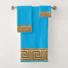 Griekse Sleutel van Leven Meander Rivier Symbool G Bad Handdoek