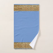 Griekse Sleutel van Leven Meander Rivier Symbool G Bad Handdoek (Handdoek)