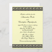 Griekse sleutel voor de uitnodiging tot het uitzen (Voorkant / Achterkant)