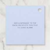 Griekse sleutel wit blauw doop dank u bedankjes labels (Achterkant)