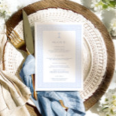 Griekse Sleutel Wit Blauw Doopsel Menu