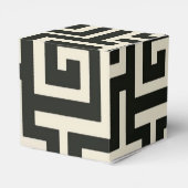 Griekse sleutel zwart bedankdoosjes (Achterkant)