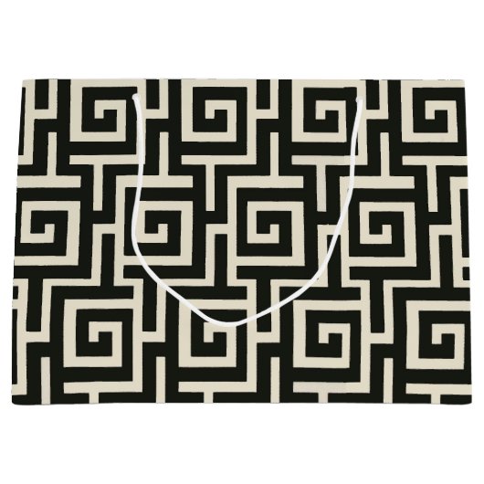 Griekse sleutel zwart large cadeautasje (Voorkant)