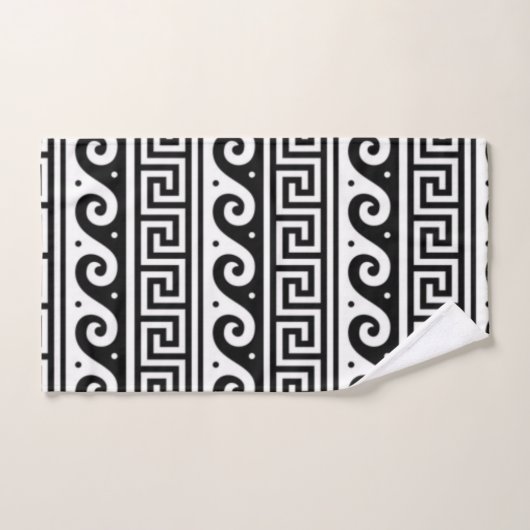 Griekse sleutelhanddoekset bad handdoek (Handdoek)