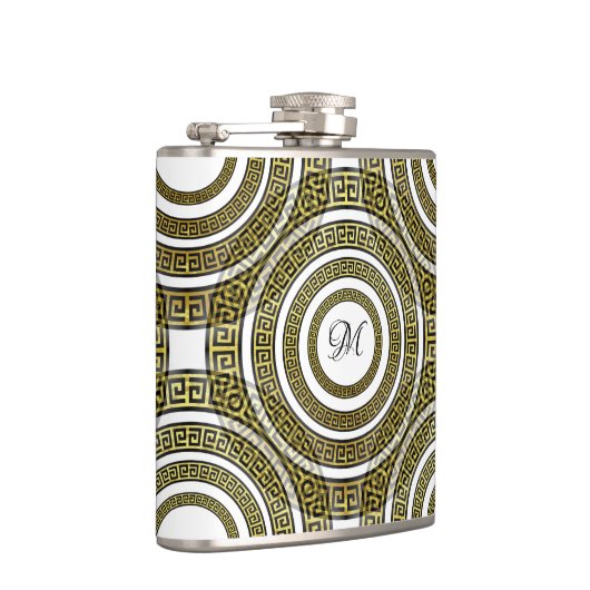 Griekse sleutelmeter in het geometrische symmetris heupfles (Rechts)