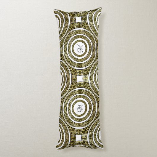 Griekse sleutelmeter in het geometrische symmetris lichaamskussen (Achterkant (Verticaal))