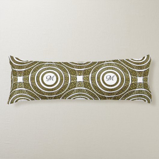 Griekse sleutelmeter in het geometrische symmetris lichaamskussen (Voorkant)