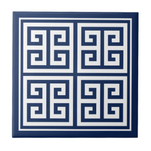 Griekse Sleutelpatroon Ontwerp Keramische Tegels Tegeltje