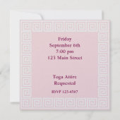 Griekse sleutelroze kaart (Achterkant)