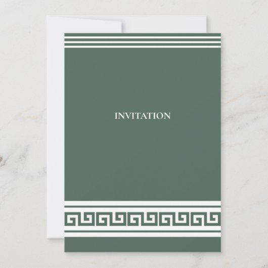 Griekse sleuteluitnodiging kaart (Achterkant)