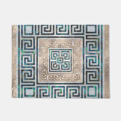 Griekse sleutelversiering - Abalone en goud Deurmat (Voorkant)