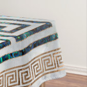 Griekse sleutelversiering - Abalone en goud Tafelkleed (Voorbeeld)