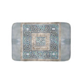 Griekse sleutelversiering - Abalone en gouden badm Badmat (Voorkant)