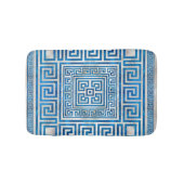 Griekse sleutelversiering - Griekse mander - blauw Badmat (Voorkant)