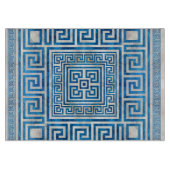 Griekse sleutelversiering - Griekse mander - blauw Snijplank (Voorkant)