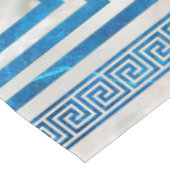 Griekse sleutelversiering - Griekse mander - blauw Tafelkleed (Gekanteld)